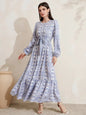Fashion Casual French Print Women's Dress