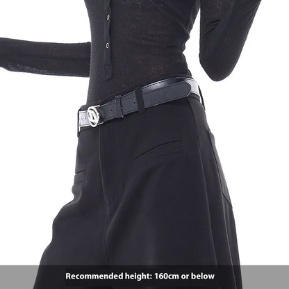 Summer Gray Suit Pants Slimming And Straight Wide-leg Casual Pants