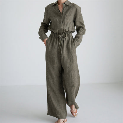 Loose Plus Size Wide Legs Jumpsuit For Women