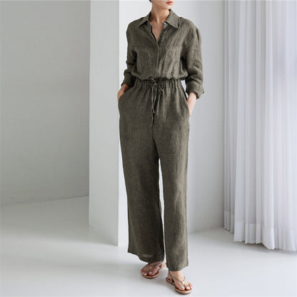 Loose Plus Size Wide Legs Jumpsuit For Women