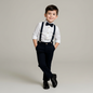 Biggie Boys Dressy Suspender Set-0