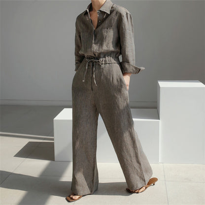 Loose Plus Size Wide Legs Jumpsuit For Women