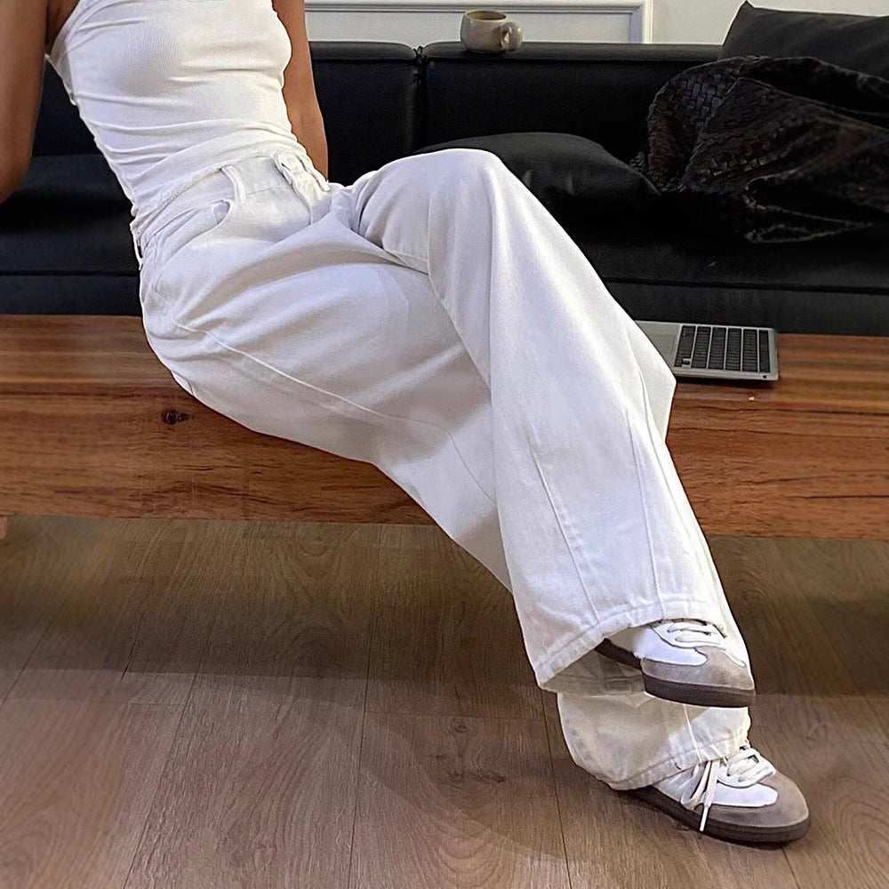Vintage Jeans Wide Leg Casual Long Pants