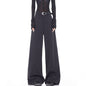 Summer Gray Suit Pants Slimming And Straight Wide-leg Casual Pants