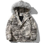 Hooded Parkas Winter Jacket Men Tie Dye Print Cargo Coats Jackets Retro Distressed Fashion Thicken Padded Outerwear Men-0