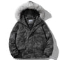 Hooded Parkas Winter Jacket Men Tie Dye Print Cargo Coats Jackets Retro Distressed Fashion Thicken Padded Outerwear Men-2