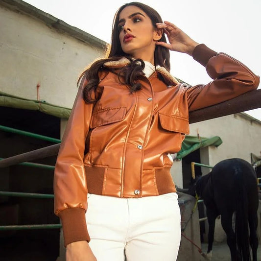 WOMEN PREMIUM MUKMAL Official Leather Jackets 14 - CUSTOM, As Shown